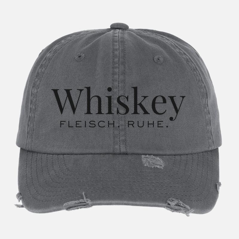 Rustic Whiskey Design Flexfit Vintage Destroyed Cap