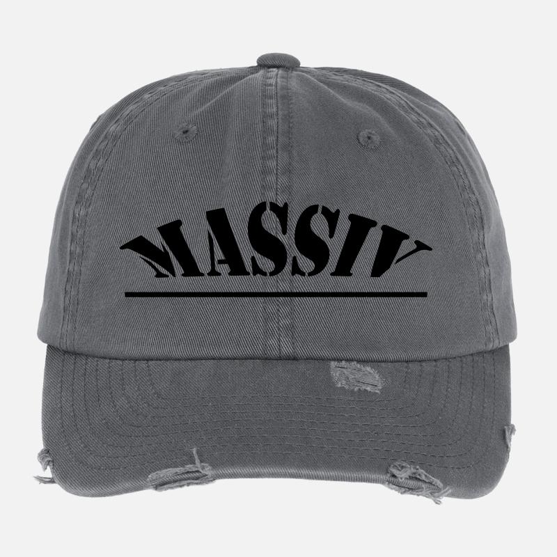 Massive Flexfit Vintage Destroyed Cap