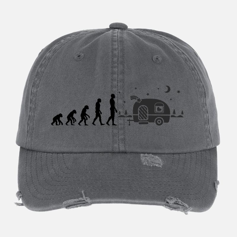 L’ÉVOLUTION DU CAMPING ! CAMPING-CAR VANLIFE Casquette vintage effet usé Flexfit