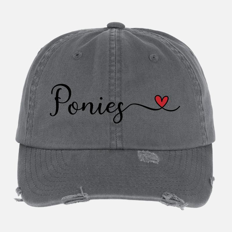 Ponies Flexfit Vintage Destroyed Cap