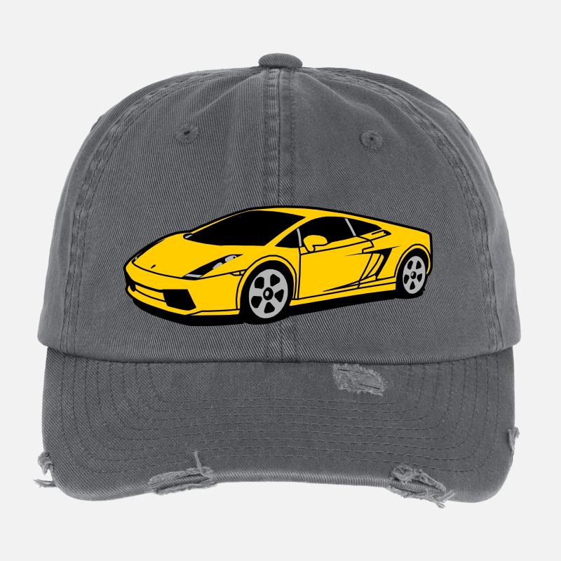 lambo Flexfit Vintage Destroyed Cap