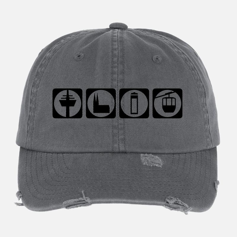 Köln Piktogramm Flexfit Vintage Destroyed Cap