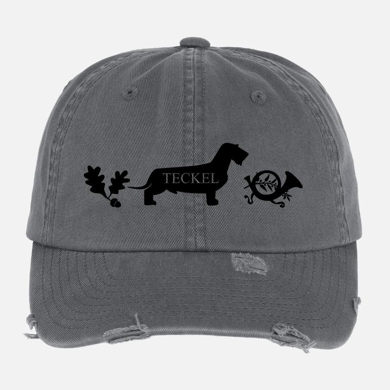 Teckel Jagd Flexfit Vintage Destroyed Cap