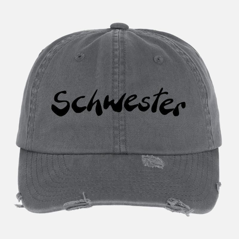 Schwester Flexfit Vintage Destroyed Cap