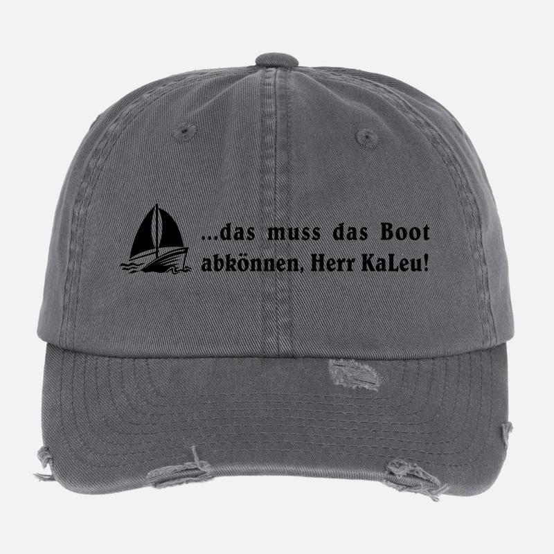 das muss das boot abkönnen, Herr KaLeu! Flexfit Vintage Destroyed Cap