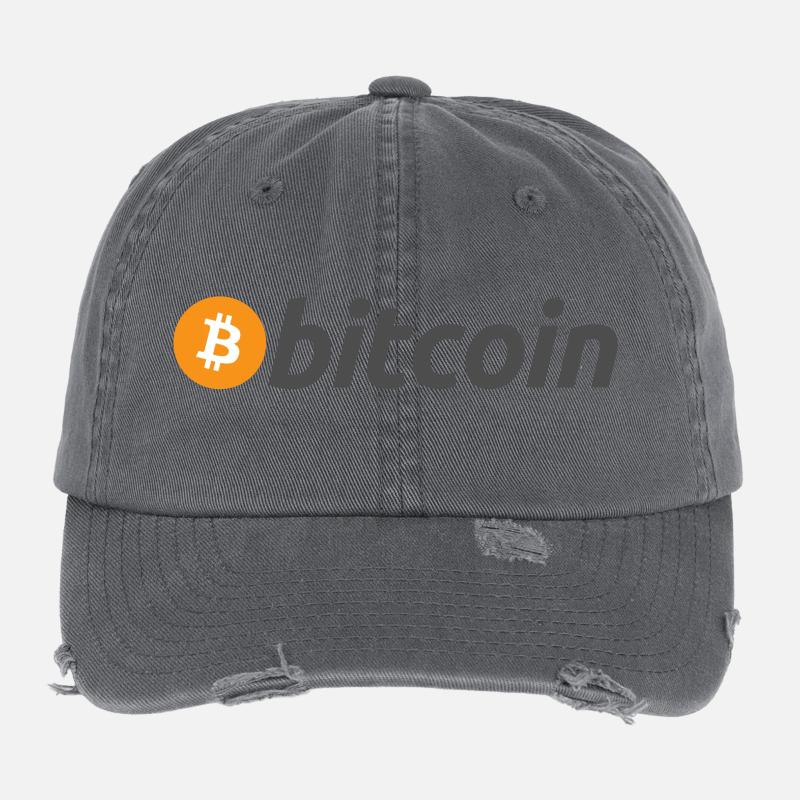 Bitcoin Flexfit Vintage Destroyed Cap