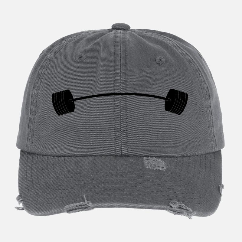 Hantel-gebogen Flexfit Vintage Destroyed Cap