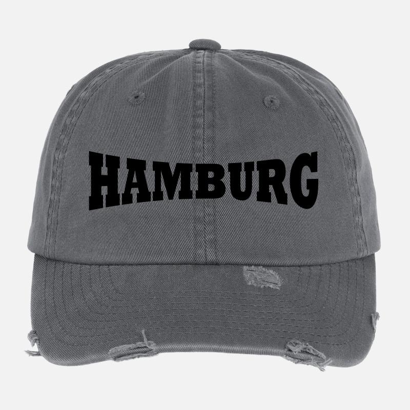 Hamburg Schriftzug Flexfit Vintage Destroyed Cap