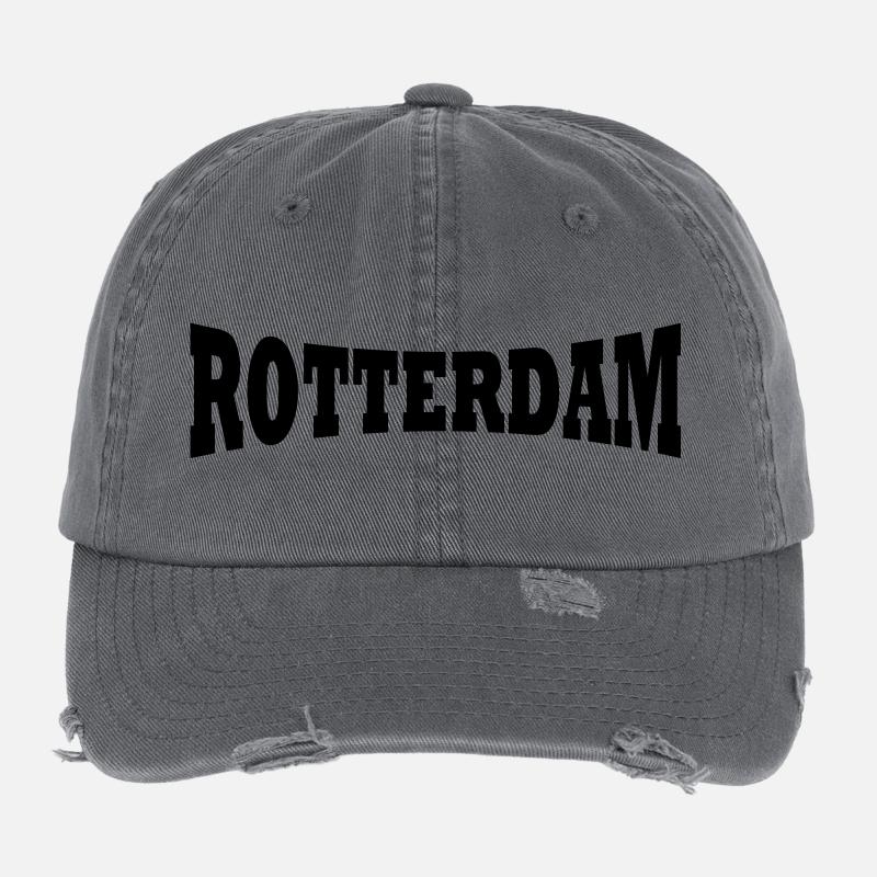 Rotterdam logo Flexfit Vintage Destroyed Cap