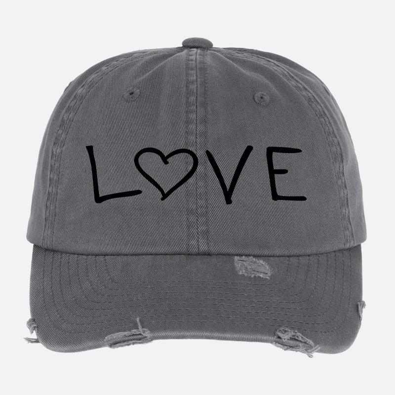 Amour Casquette vintage effet usé Flexfit