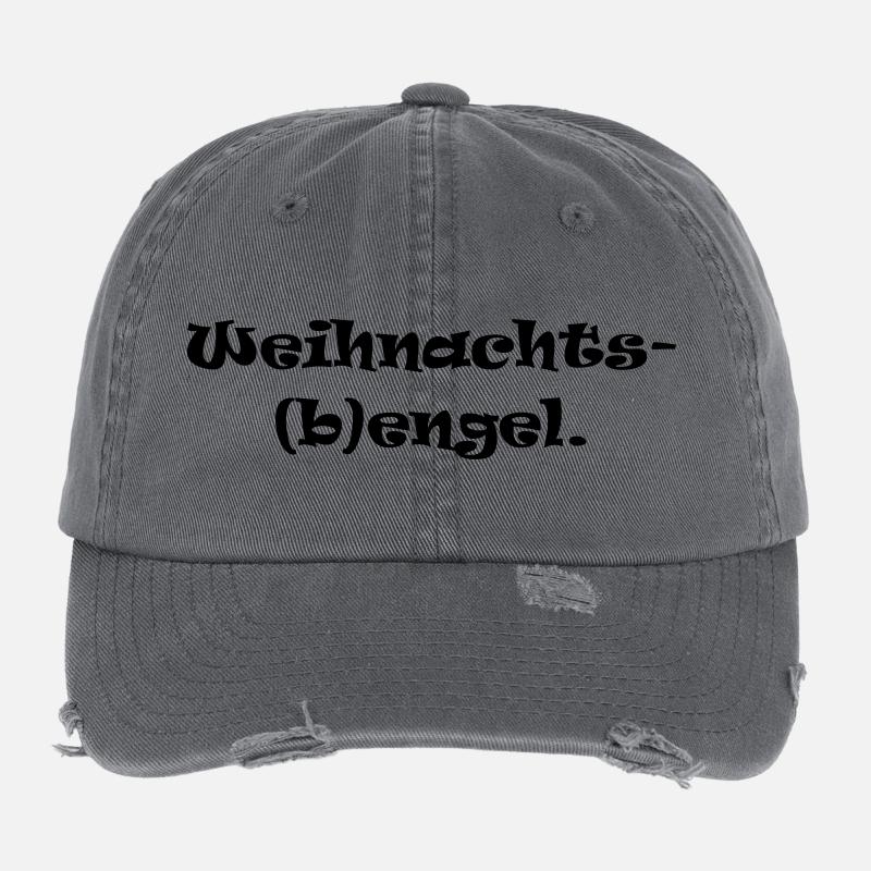 Weihnachts(b)engel Geschenk Idee Flexfit Vintage Destroyed Cap