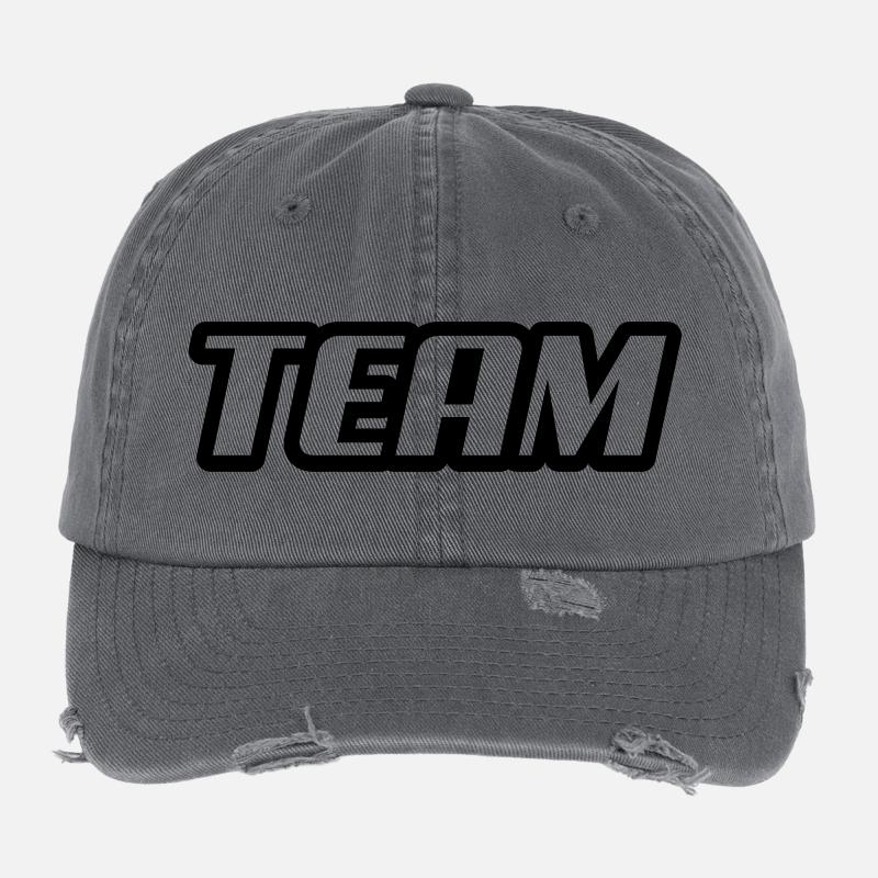 team Casquette vintage effet usé Flexfit