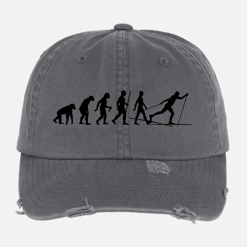 Evolution Langlaufen Flexfit Vintage Destroyed Cap