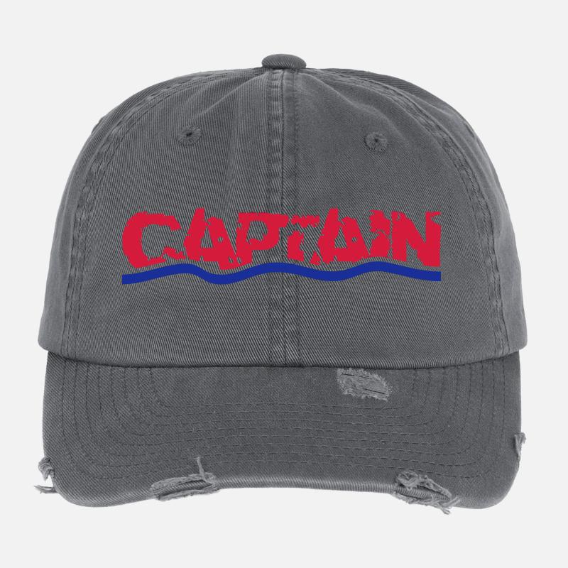 Capitaine Casquette vintage effet usé Flexfit