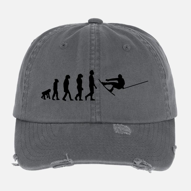 Wakeboard,Shred,Wakeboarder,Wakeboarding,Wake Flexfit Vintage Destroyed Cap