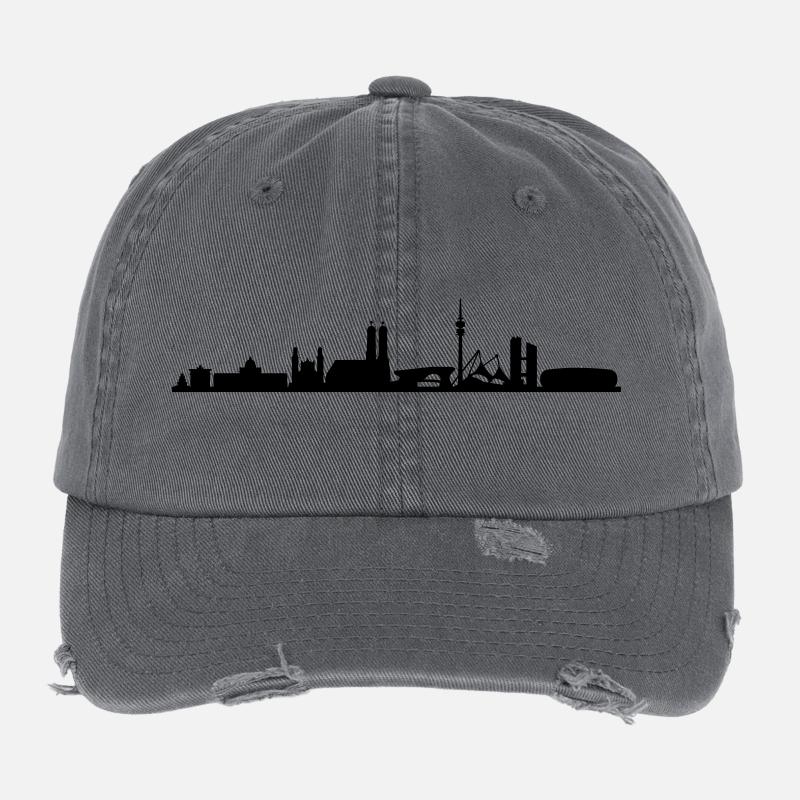 Skyline - München 2018 Flexfit Vintage Destroyed Cap