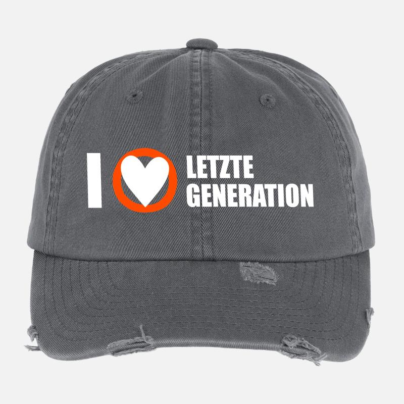 Letzte Generation - Design 3 Flexfit Vintage Destroyed Cap