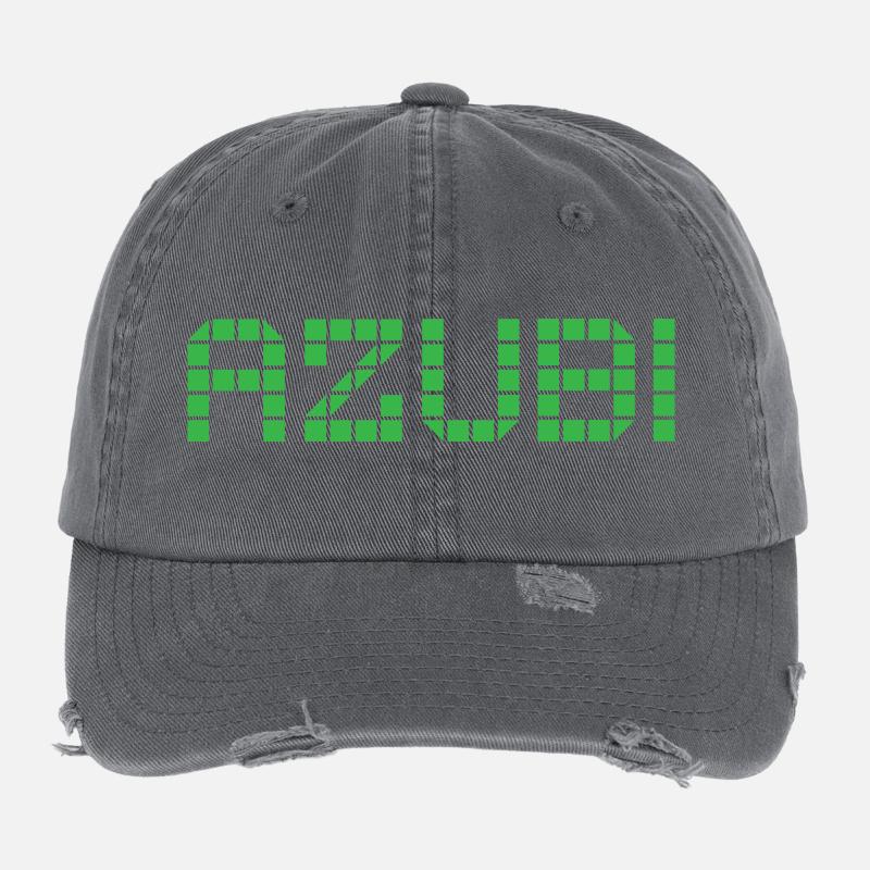 Azubi Tshirt 2 23 gruen - Flexfit Vintage Destroyed Cap - Dunkelgrau