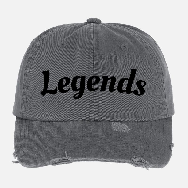 Legends Schriftzug Flexfit Vintage Destroyed Cap