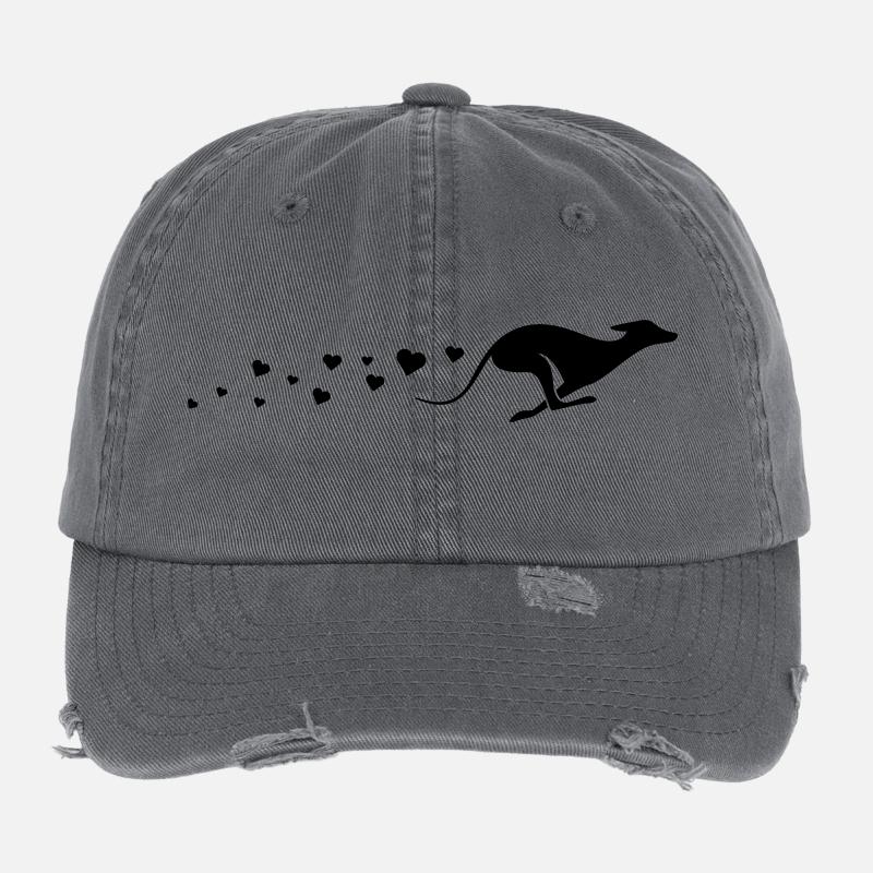 Windhund Liebe – Sighthound Love Flexfit Vintage Destroyed Cap