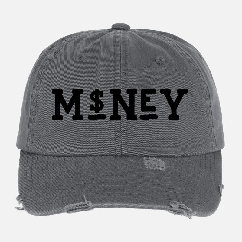 Money Flexfit Vintage Destroyed Cap