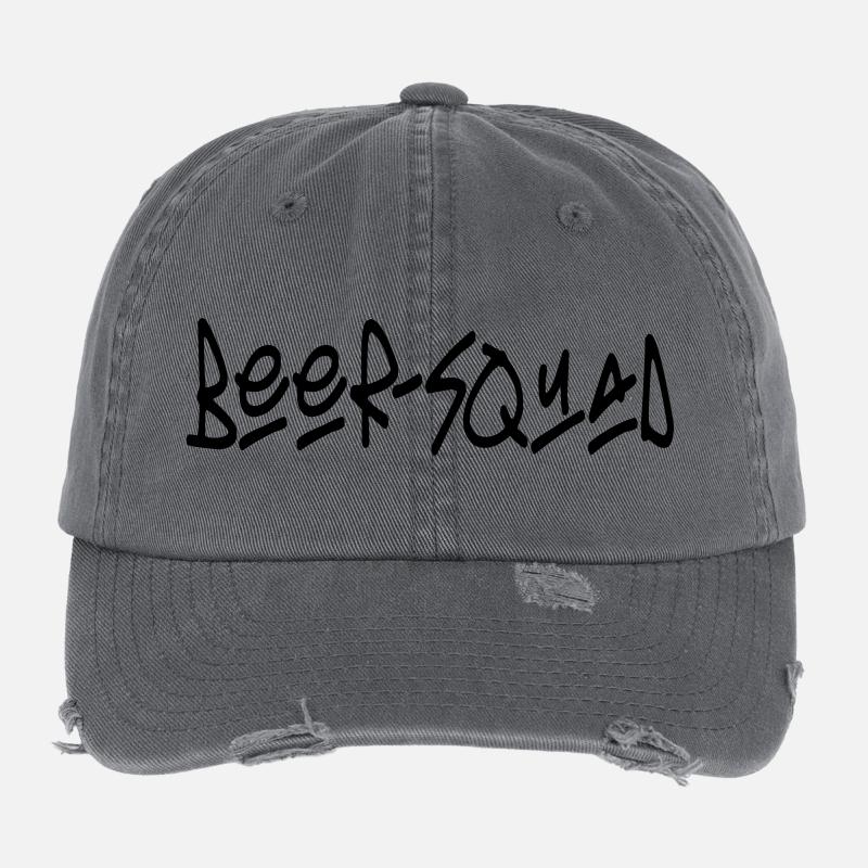 Escouade de bière Casquette vintage effet usé Flexfit