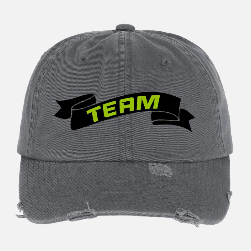 Team Flexfit Vintage Destroyed Cap