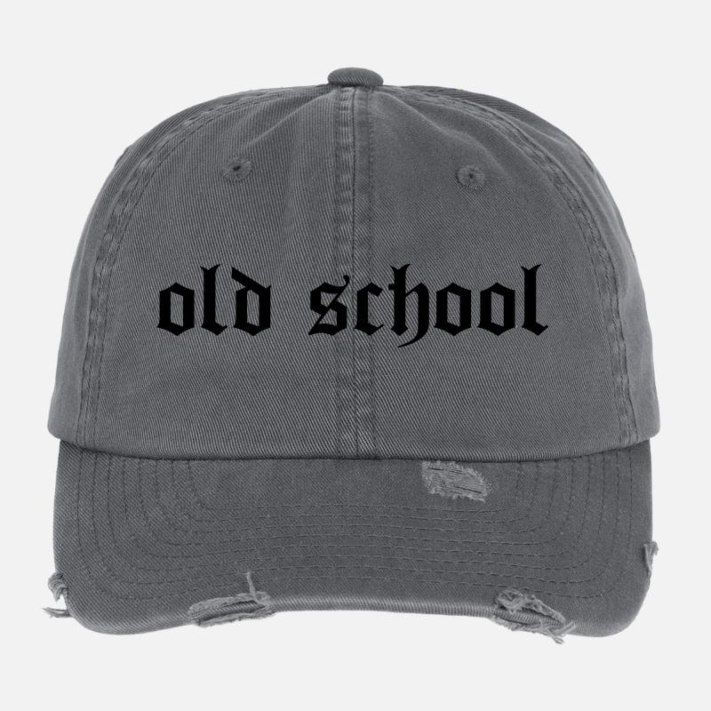 "Old School" Flexfit Vintage Destroyed Cap