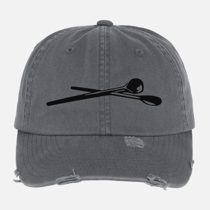 Kochlöffel - Flexfit Vintage Destroyed Cap - Dunkelgrau