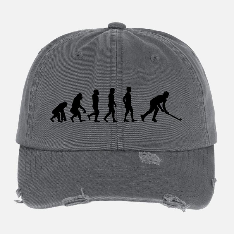 Evolution de floorball Casquette vintage effet usé Flexfit