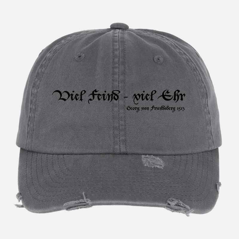 Viel Feind viel Ehr Flexfit Vintage Destroyed Cap