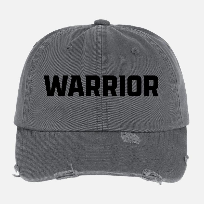 Warrior Krieger Typo Flexfit Vintage Destroyed Cap