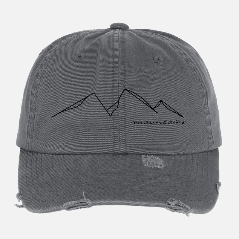 Mountains Flexfit Vintage Destroyed Cap