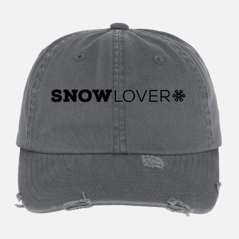 SNOW Lover Ärmel Flexfit Vintage Destroyed Cap
