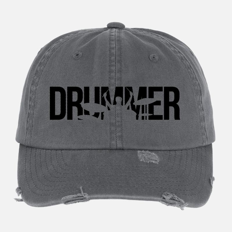 Schlagzeuger Flexfit Vintage Destroyed Cap