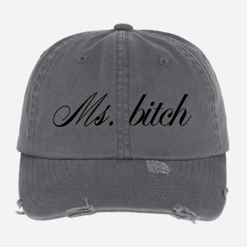 Citation de Mme Savage en gras Casquette vintage effet usé Flexfit