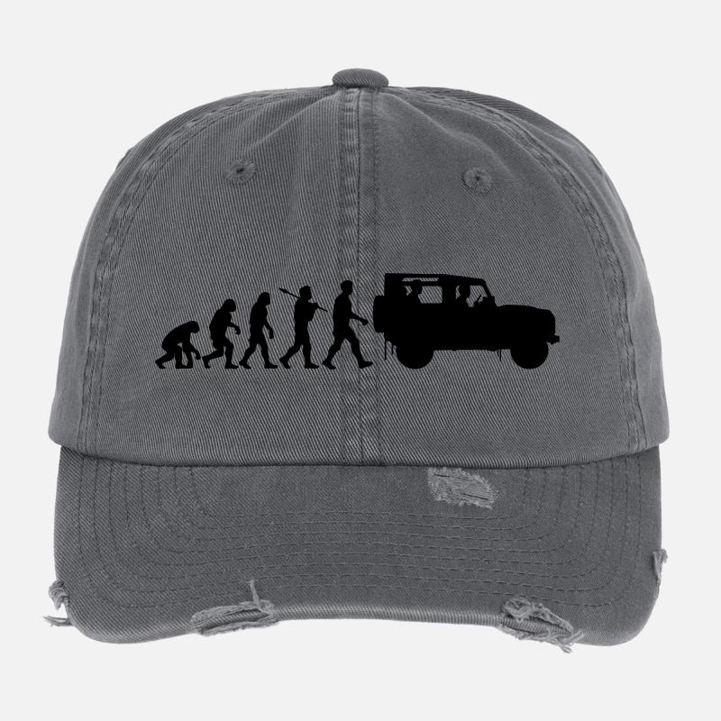 Defender 90 Évolution Casquette vintage effet usé Flexfit