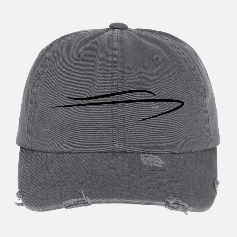 Bateau - Casquette vintage effet usé Flexfit - charbon