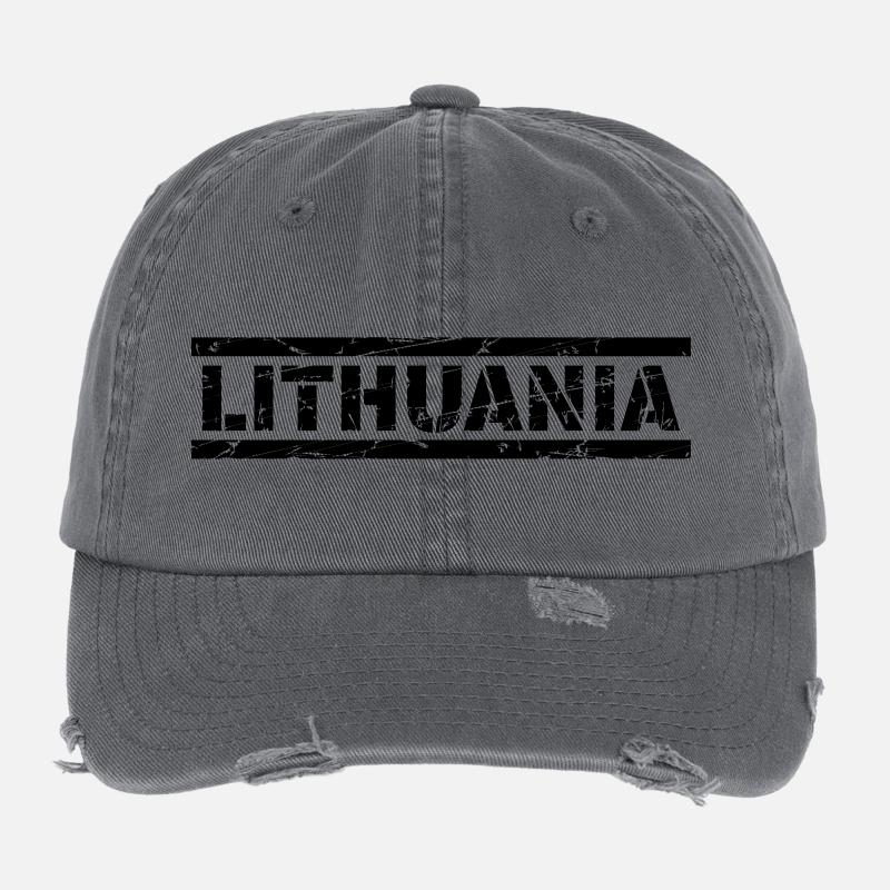 Lithuania Flexfit Vintage Destroyed Cap