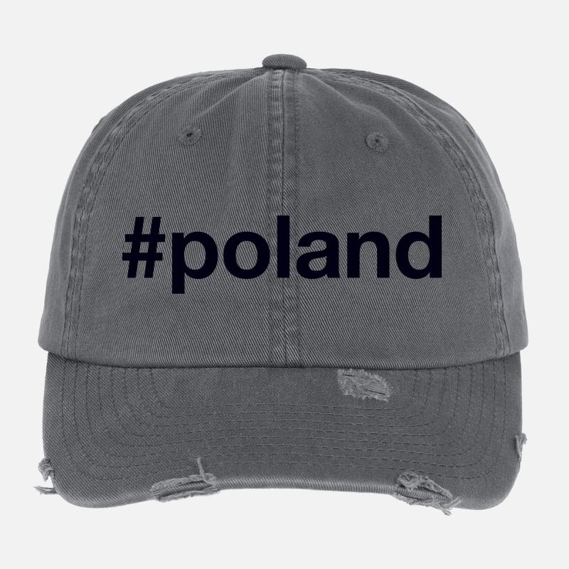 POLOGNE Hashtag Polen Casquette vintage effet usé Flexfit