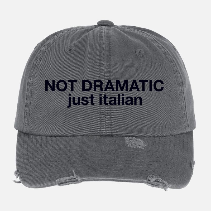 Not dramatic just Italian Flexfit Vintage Destroyed Cap