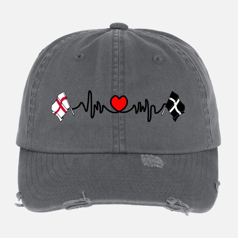Cornouailles et Angleterre Casquette vintage effet usé Flexfit