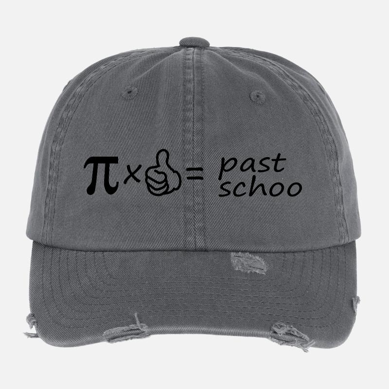 pi x Daumen = past schoo Flexfit Vintage Destroyed Cap