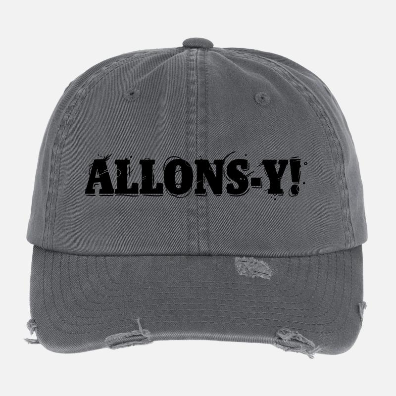 Allons-y! Casquette vintage effet usé Flexfit