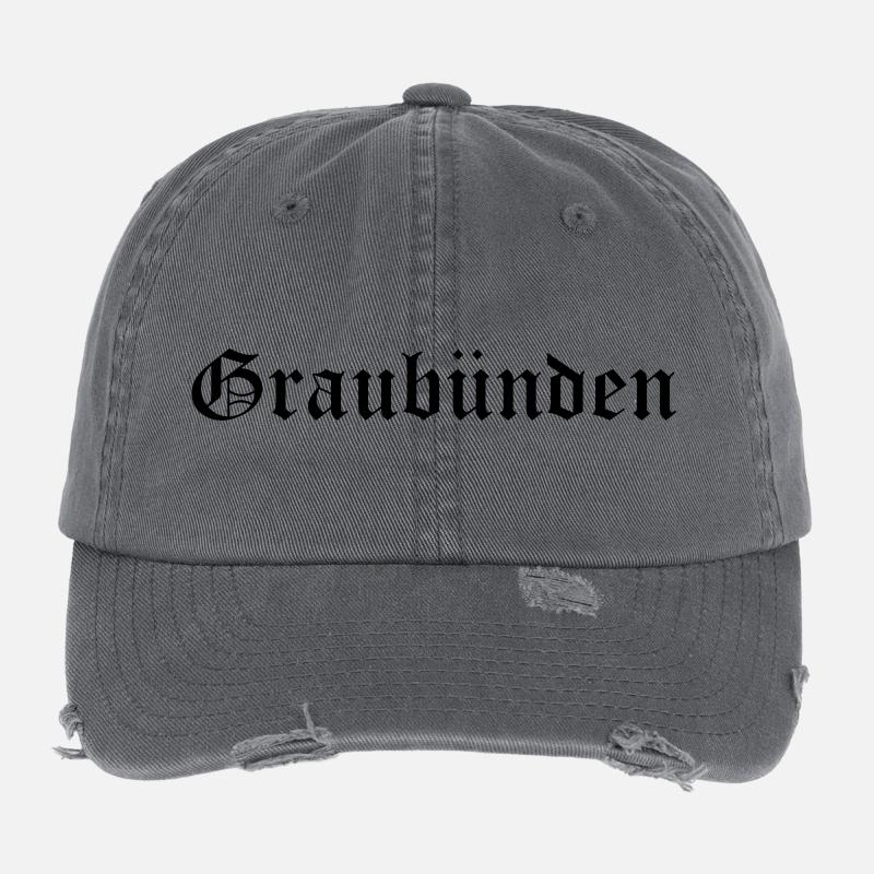 Graubünden Flexfit Vintage Destroyed Cap