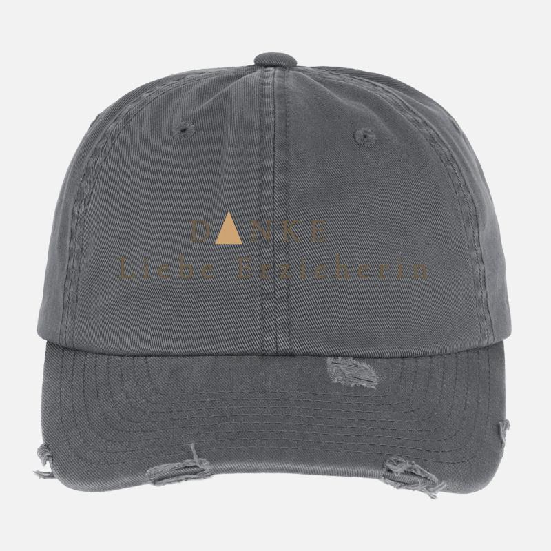 Danke – Liebe Erzieherin , ein Geschenk mit Herz Flexfit Vintage Destroyed Cap