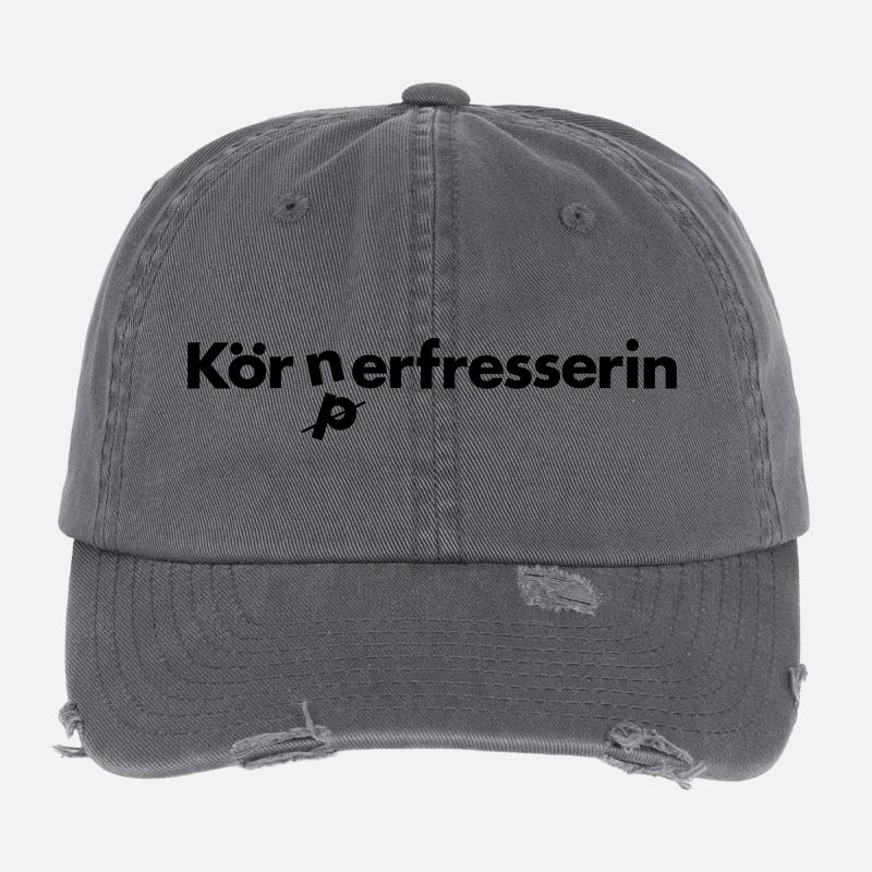 Végétarien Casquette vintage effet usé Flexfit
