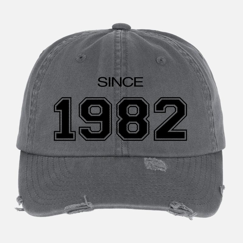 cadeau d'anniversaire 1982 Casquette vintage effet usé Flexfit