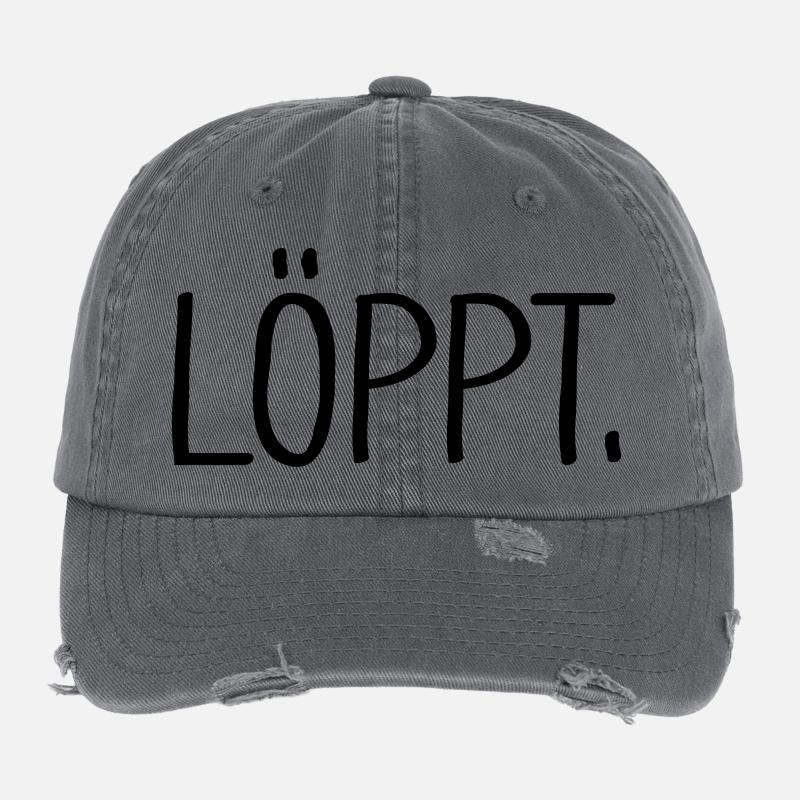 löppt Flexfit Vintage Destroyed Cap