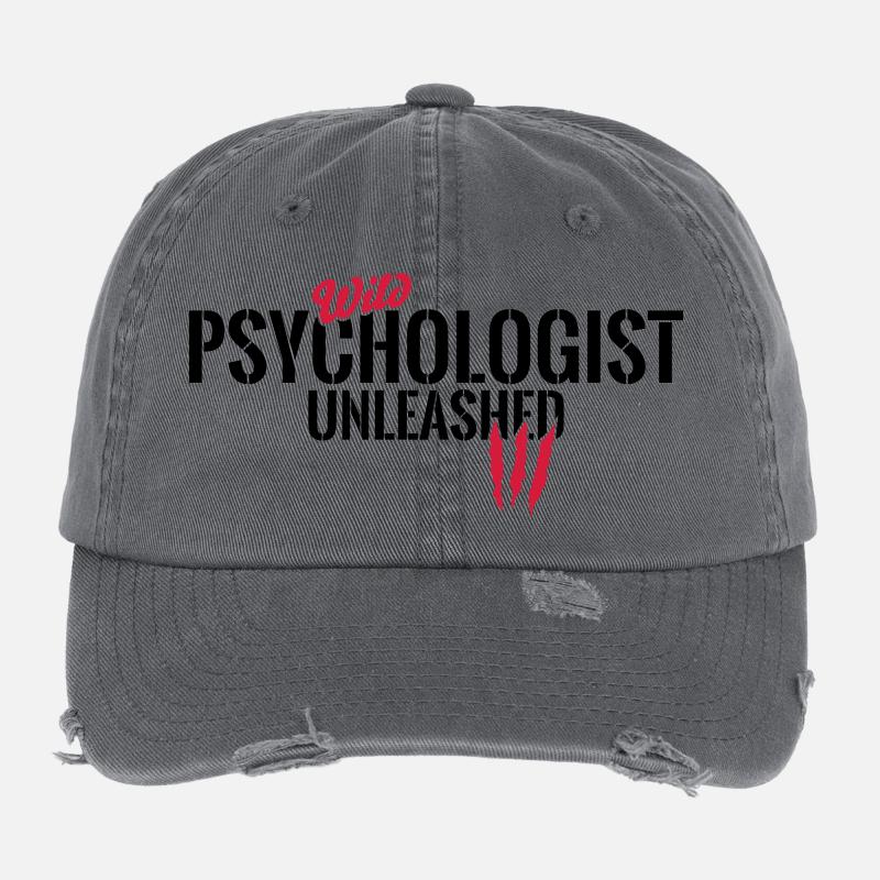 Wild psychologist unleashed Flexfit Vintage Destroyed Cap